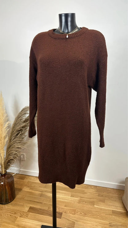 Robe pull maille marron taille XS/S