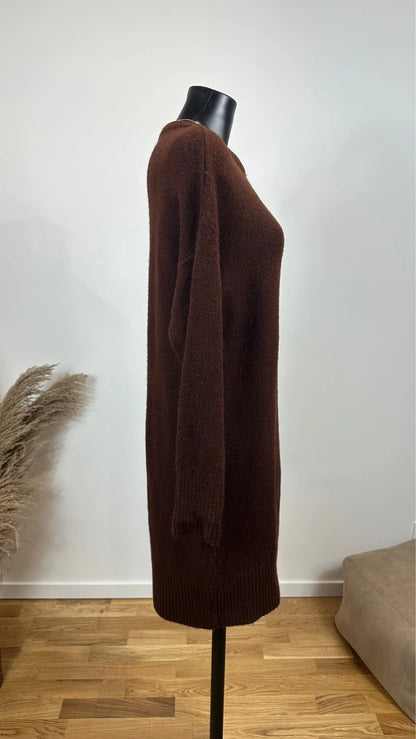 Robe pull maille marron taille XS/S