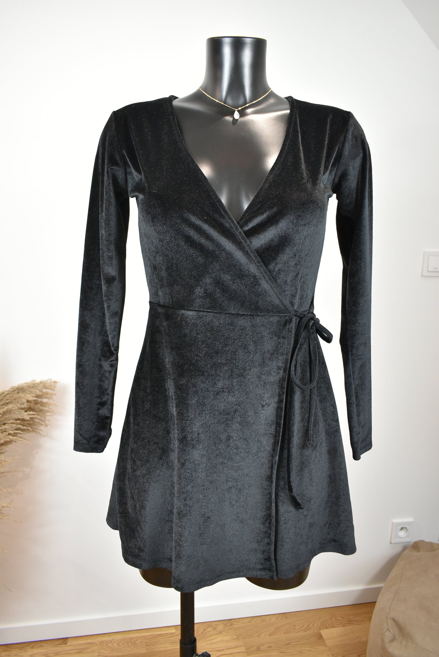 Robe velours noire