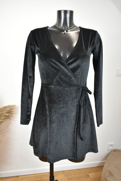 Robe velours noire